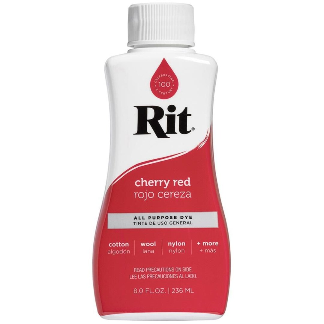 Red X Rit 42 Cherry Red Rit Dye Liquid All Purpose 8oz - Etsy