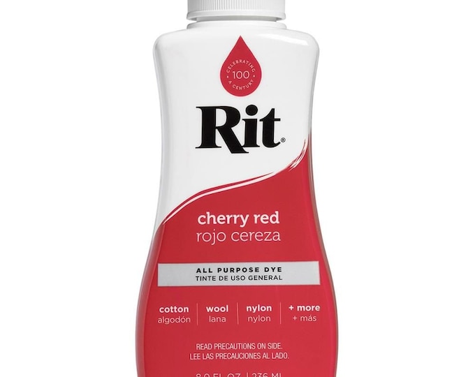 Cherry Red Rit Dye Liquid All Purpose 8oz