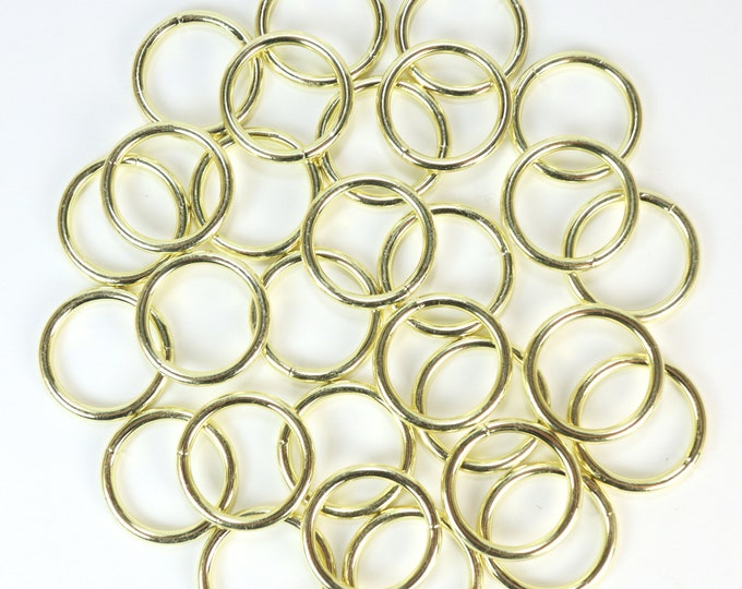 1 Inch Gold Metal Rings Hoops for Crafts 10 Pieces