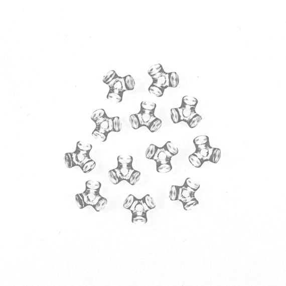 11 Mm Acrylic Tri Beads Bulk 1000 Pieces 25 Colors Available Etsy
