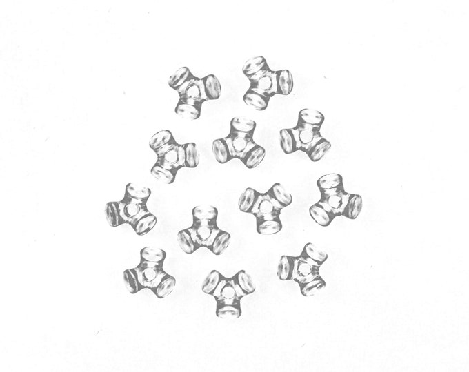 11 mm Acrylic Tri-Beads Bulk 1,000 Pieces 25 Colors Available