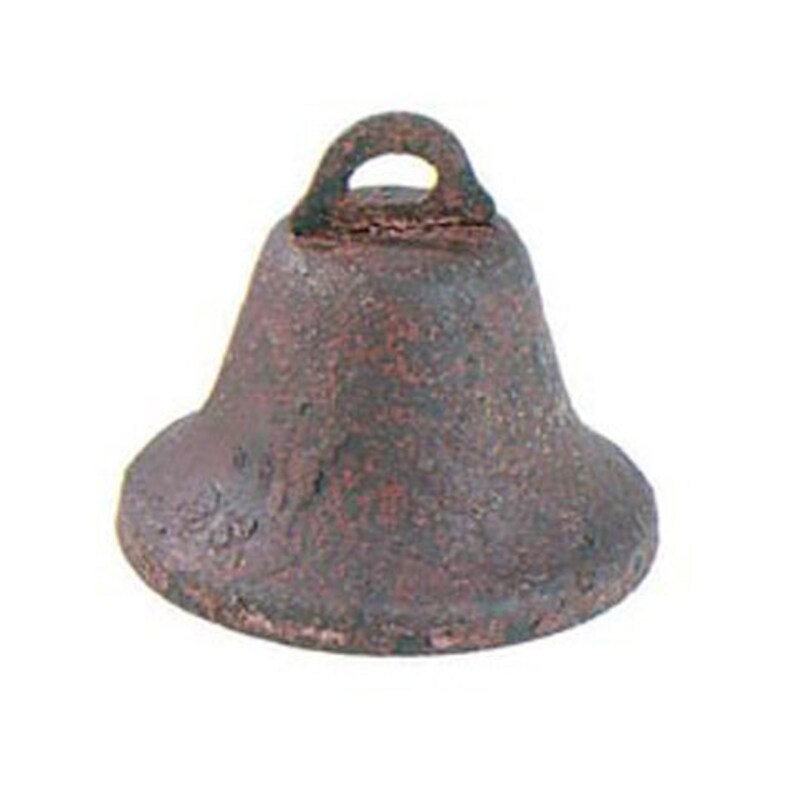 45mm Rustic Rusty Small Liberty Bells 3 Pieces
