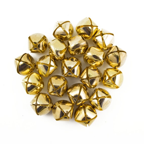 0.75 Inch 20mm Small Gold Craft Jingle Bells Bulk Wholesale 100