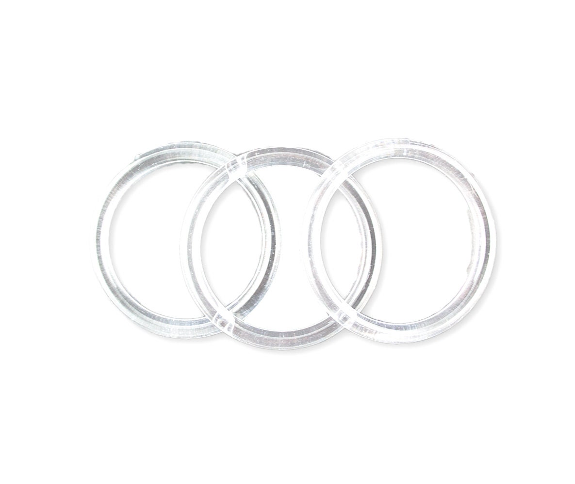 4 inch Clear Plastic Acrylic Craft Rings 12 Pieces