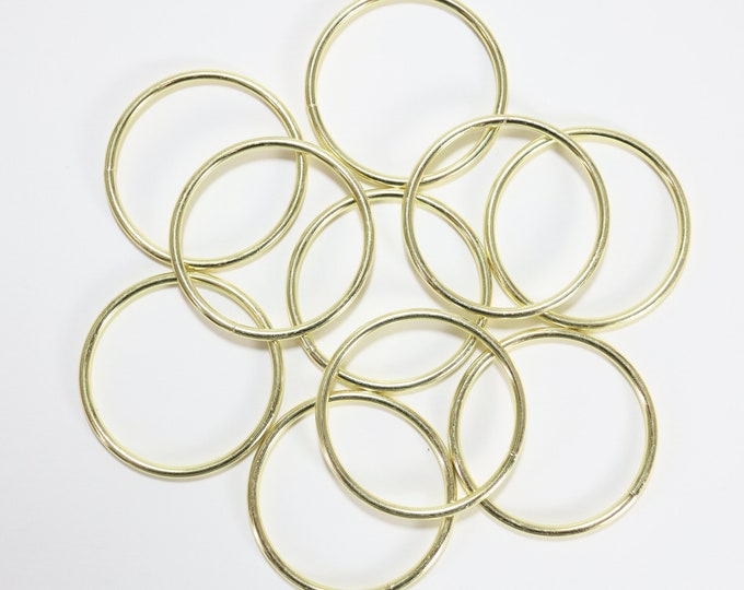 2 Inch Gold Metal Ring Bulk for Crafts 10 Pieces