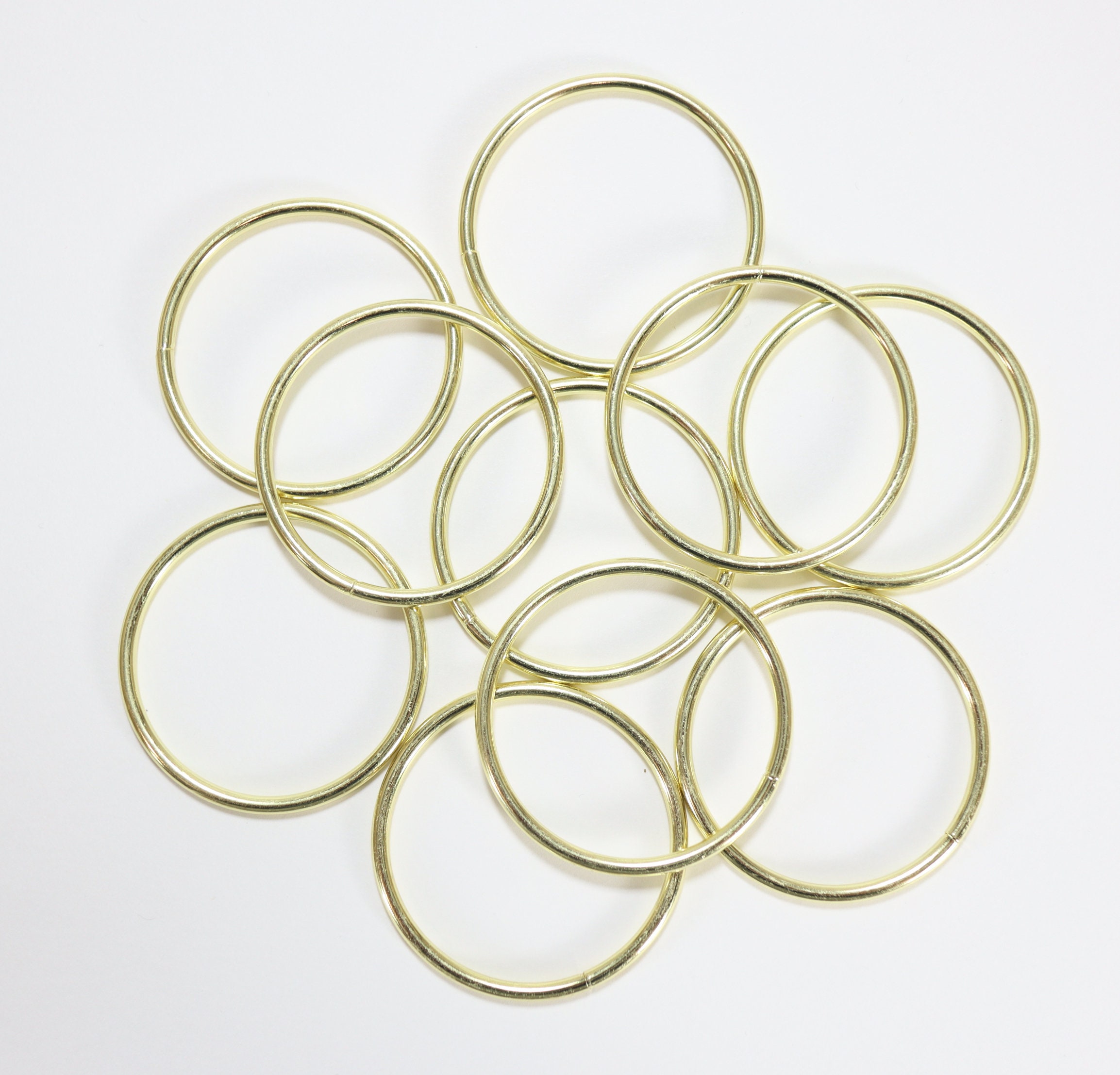 5 Inch Gold Metal Rings Hoops for Crafts Bulk Wholesale 12 