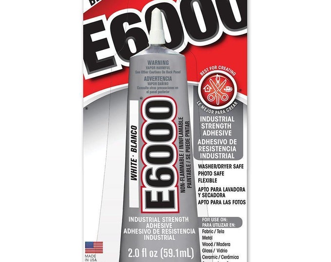E6000 All Purpose Multipurpose Industrial Strenght Craft Adhesive Glue 2oz White