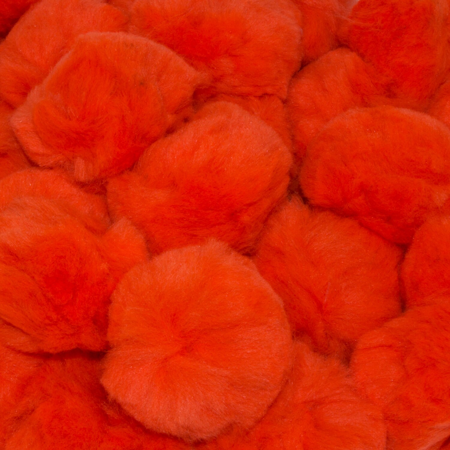 1.5 inch Red Craft Pom Poms 50 Pieces