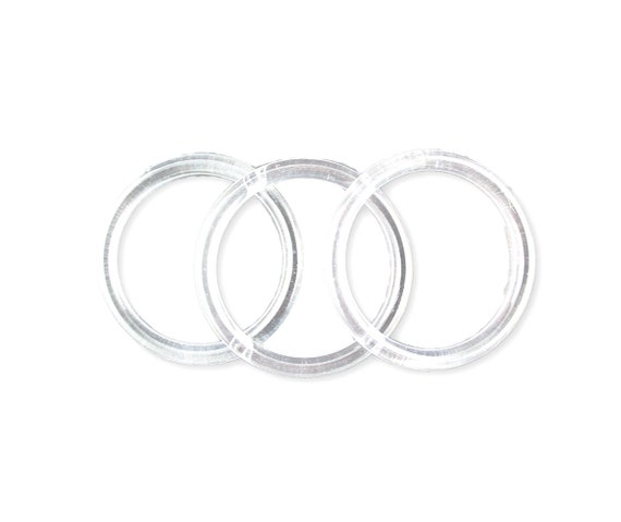 3 Clear Plastic Rings 12 Pieces Etsy Australia