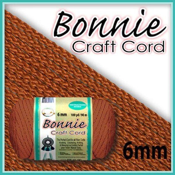 6mm Rust Macrame Cord 100 Yards