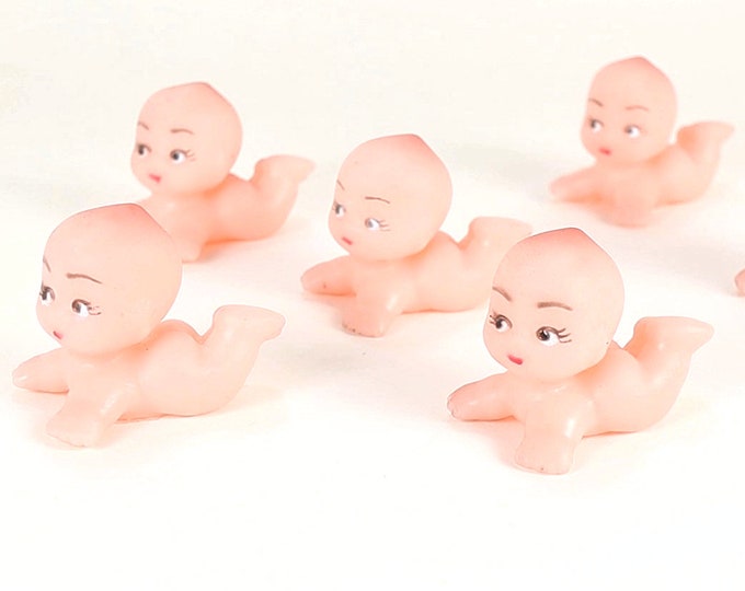 1.75 Inch Mini Kewpie Plastic Dolls 12 Pieces Baby Shower Favors Decoration
