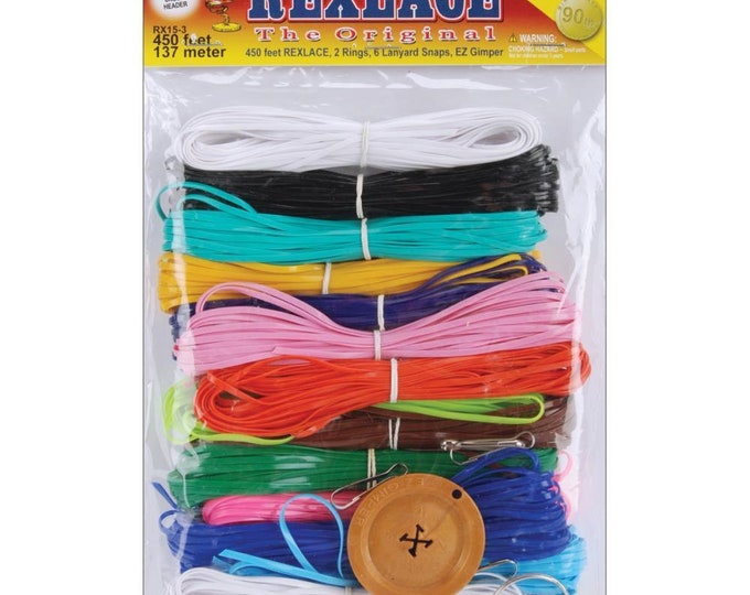 Pepperell Rexlace Variety Pack 450 Feet - Primary Colors RX-153