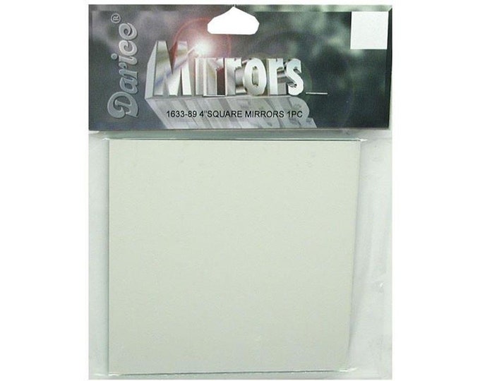 4" Darice Square Mirror 1 Piece 1633-89