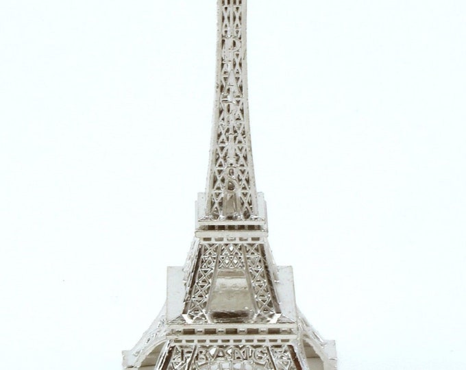 10 inch Silver Eiffel Tower Statue Figurine Replica Souvenir 1 Piece