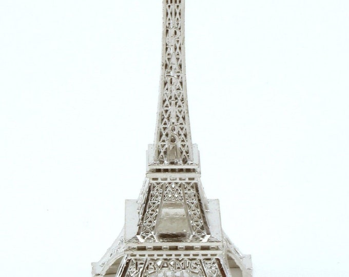 10 inch Silver Eiffel Tower Statue Figurine Replica Souvenir 1 Piece