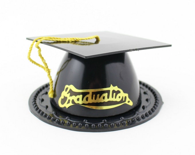 Black Graduation Hat Cap Party Favor Box 3.5 Inch Graduation Party