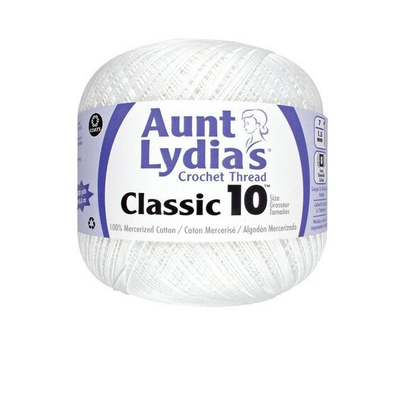 Aunt Lydia's Classic Crochet Thread Size 10 - Ecru