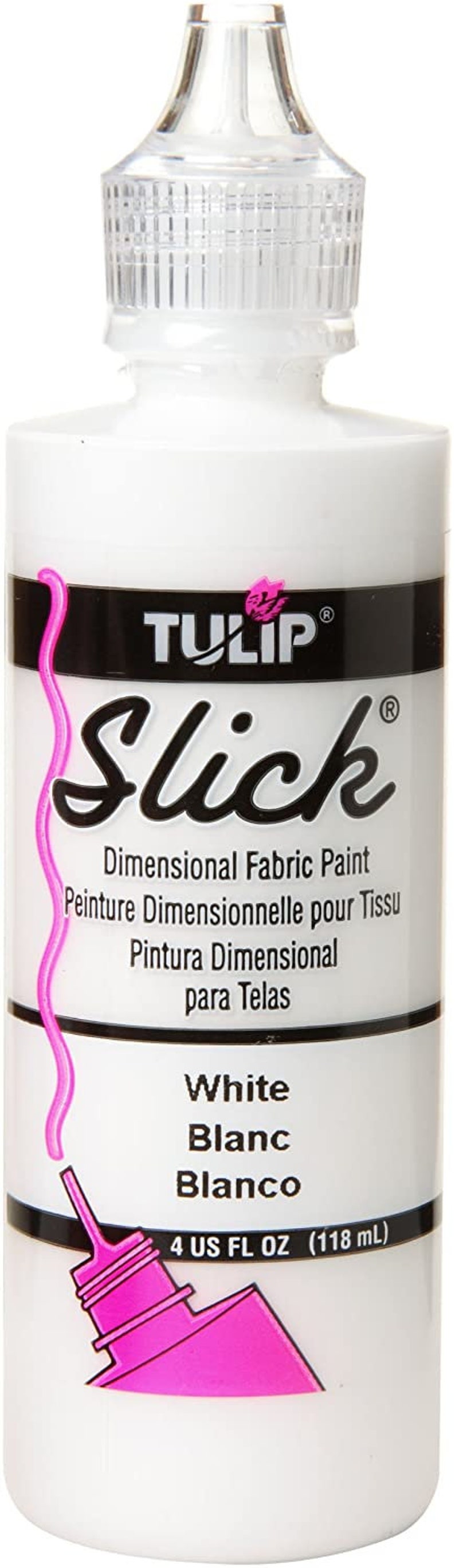 White Tulip Slick Dimensional Fabric Paint 4oz Etsy