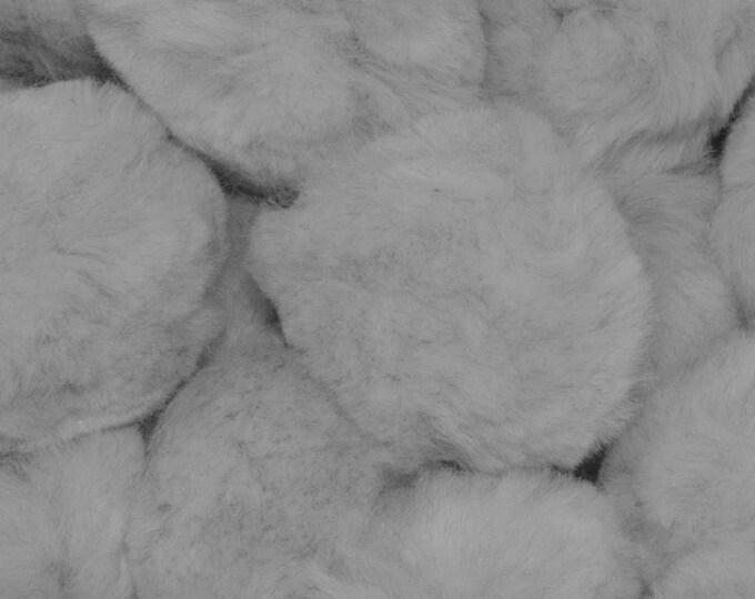 1 inch Grey Small Craft Pom Poms 100 Pieces