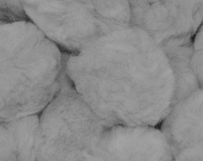 1 inch Grey Small Craft Pom Poms 100 Pieces