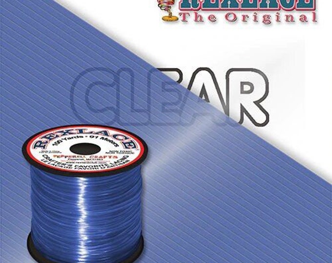 Clear Blue Plastic Rexlace 100 Yards