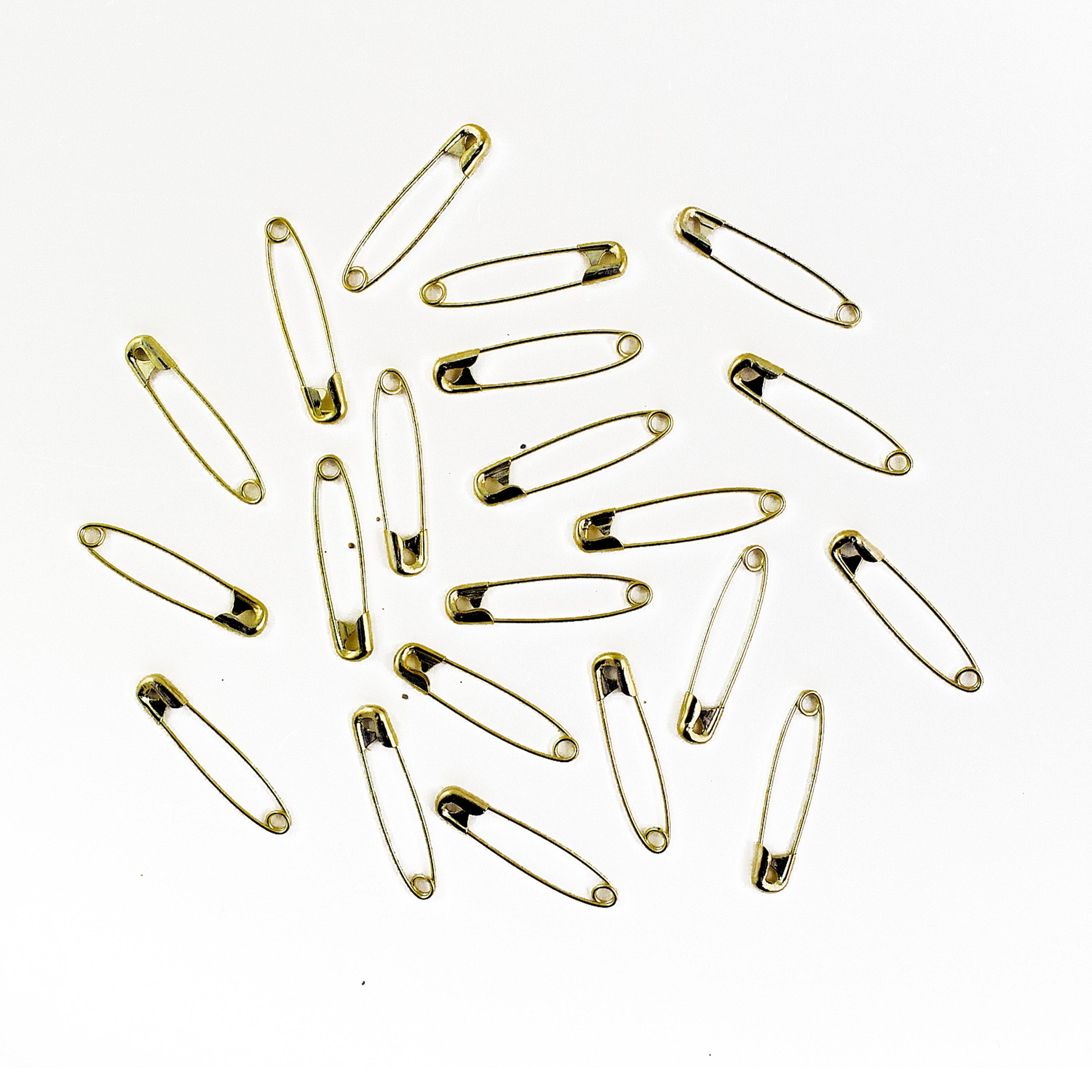 Gold safety pins 20mm*8mm small safety pins Jewelry Making Pins gold pins  findings Crafting Supplies charming pins