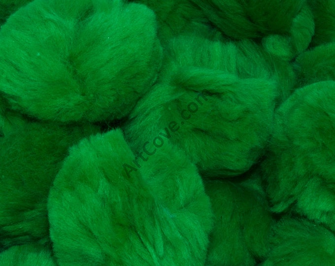 2 Inch Kelly Green Craft Pom Poms 25 Pieces