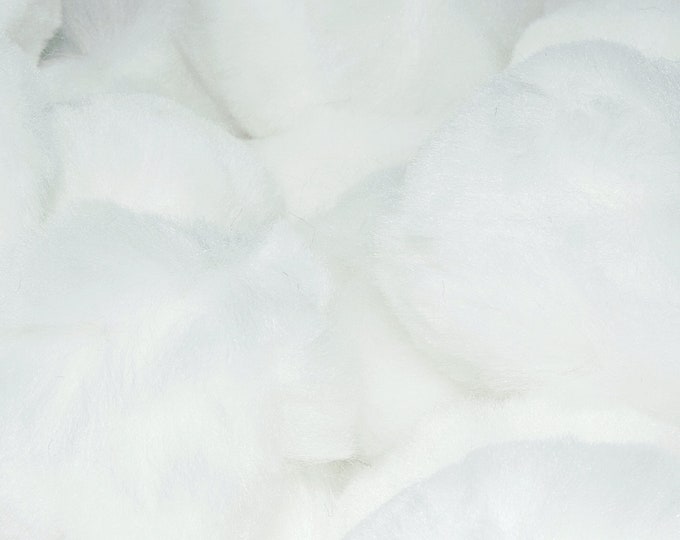 1.5 inch White Craft Pom Poms 50 Pieces