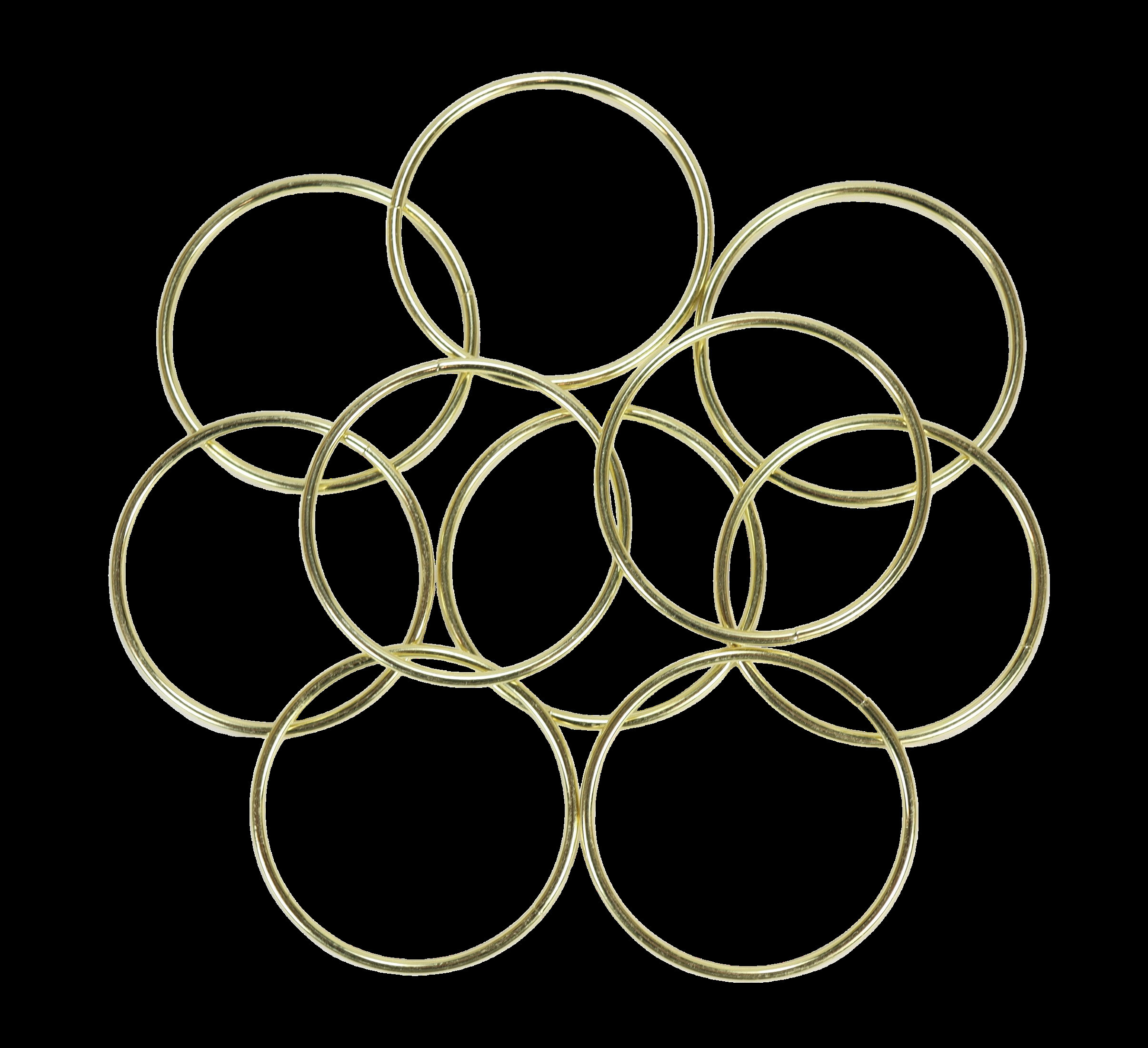 12 inch Gold Metal Rings Hoops for Crafts Bulk Wholesale 5 Pieces