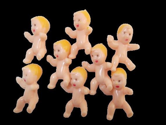 mini plastic babies 1.2 inch baby