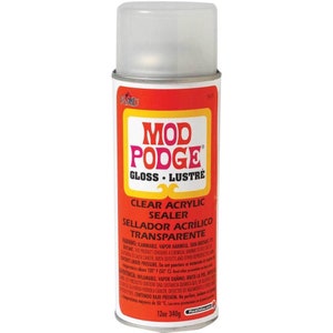  Mod Podge Spray Acrylic Sealer Glossy 2-Pack, Clear