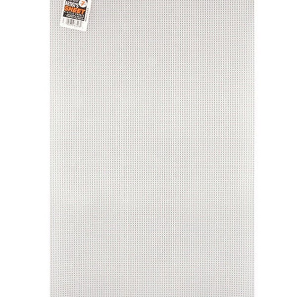 7 Mesh Count Clear Plastic Canvas Large Artist Sheet 13-5/8 x 22-5/8 1 Sheet