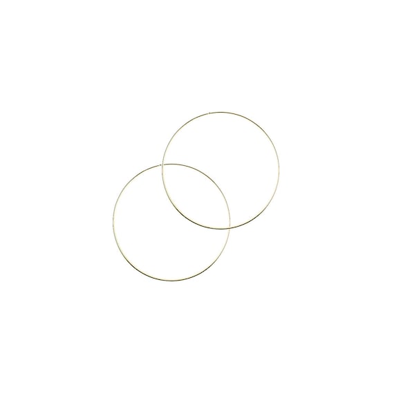 10 Inch Gold Metal Rings Hoops for Crafts Bulk Wholesale 6 Pieces