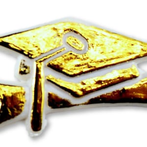 Small Mini Plastic Graduation Cap Sign Charm Capia Pieces for Party Favors White/Gold 144 Pieces