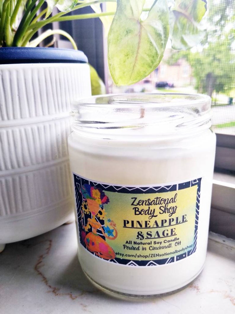 Natural Soy Candles Clean Air Toasted Marshmallow Creme Etsy