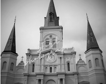 St. Louis Cathedral New Orleans, LA, Cathedrals, New Orleans LA, New Orleans Decor, New Orleans Prints, Jackson Square