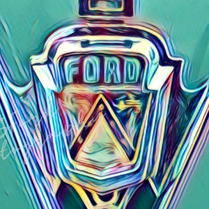Ford vintage, carros Ford, arte abstrata, fotografia artística, carros antigos