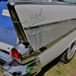 Chevy Bel Air, Vintage Cars, Vintage Chevy, Tail Fins, Vintage Car Prints, Classic Car Prints