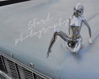 Hot Rod Lincoln, Car Photography, Vintage Car Photography, Lincoln Continental, Classic Car Decor, Vintage Car decor, Car emblem photography