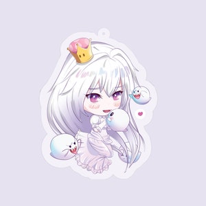 Nintendo Boosette/Booette Acrylic Charm Keychain Double-Sided Nintendo Gamer Gift Accessory Itabag Cute Chibi Kawaii