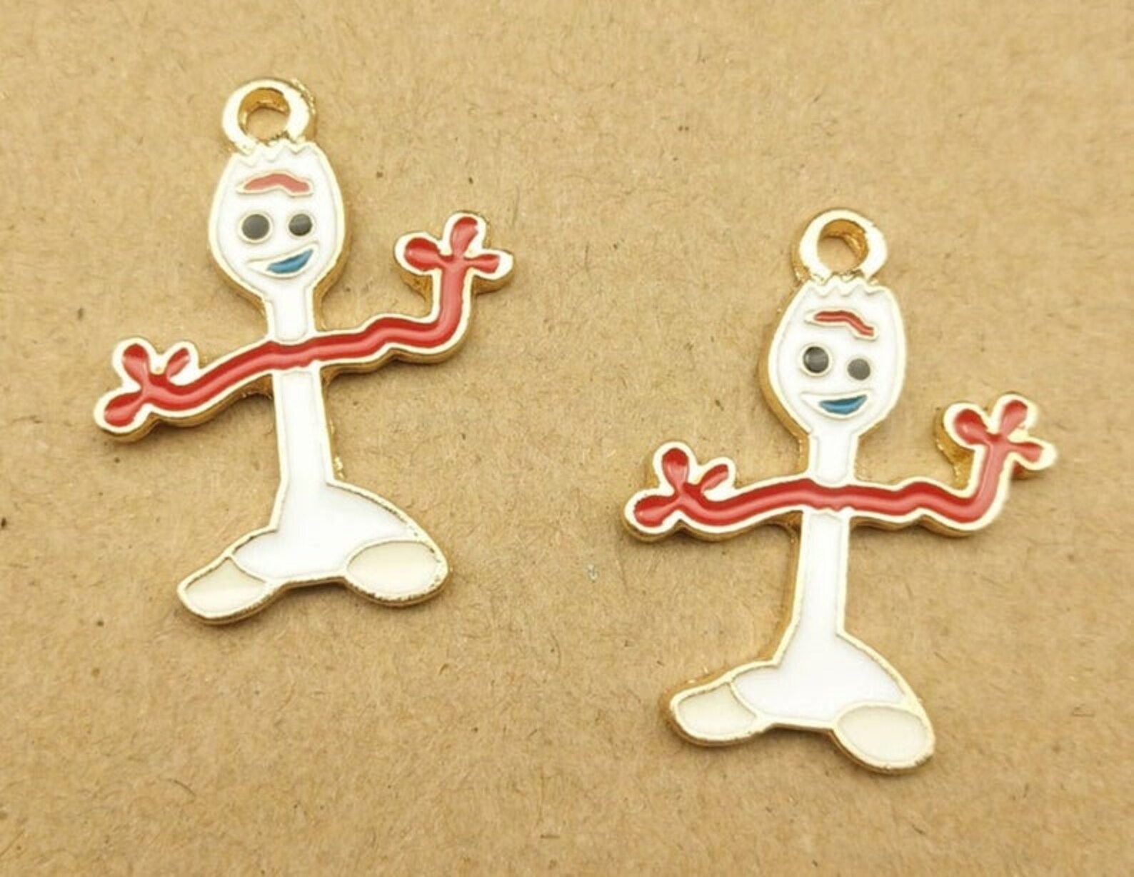 forky enamel pin