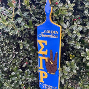 Custom Greek Paddle Alpha Phi Alpha, Alpha Kappa Alpha, Delta Sigma Theta, Kappa Alpha Psi, Omega Psi Phi, Sigma Gamma Rho, Zeta Phi Beta
