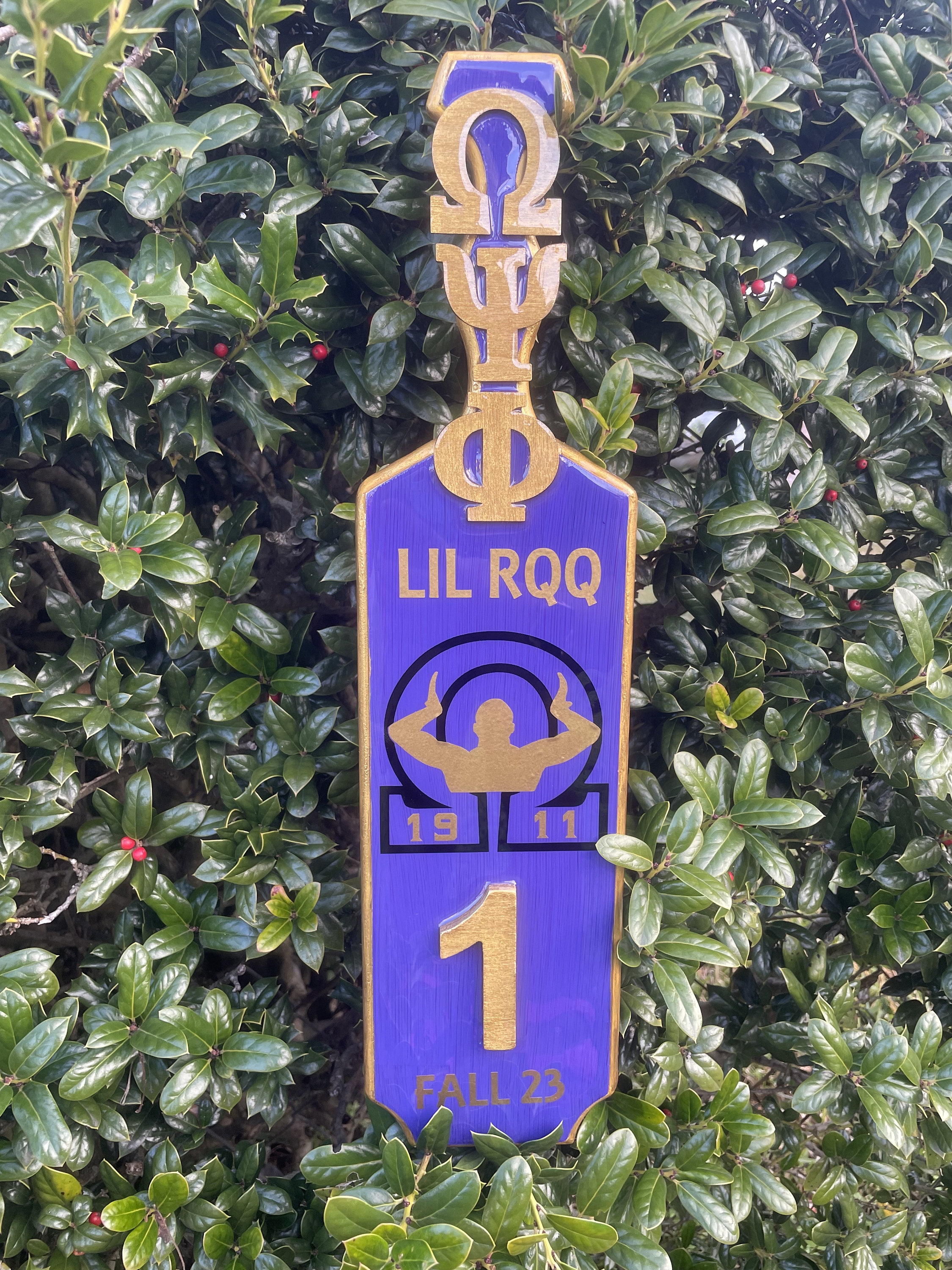 Custom Greek Paddle Alpha Phi Alpha, Alpha Kappa Alpha, Delta Sigma Theta, Kappa Alpha Psi, Omega Psi Phi, Sigma Gamma Rho, Zeta Phi Beta