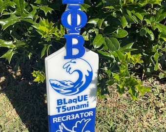 Custom Couples Greek Paddle AKA Delta Sigma Theta Zeta Phi Beta Sigma Gamma Rho Alpha Phi Alpha Kappa Alpha Psi Omega Psi Phi Beta Sigma