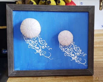 Handmade jellyfish art