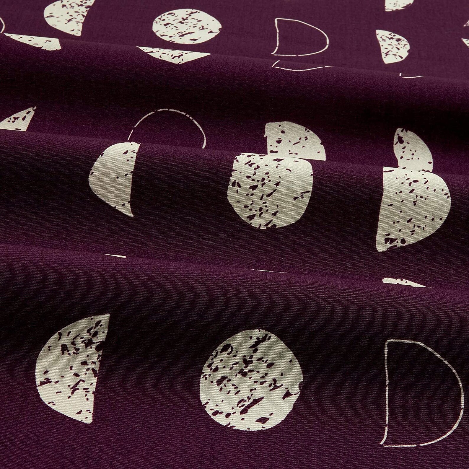 Purple Moon Fabric Lunar Moon Fabric Crescent Moon Fabric | Etsy