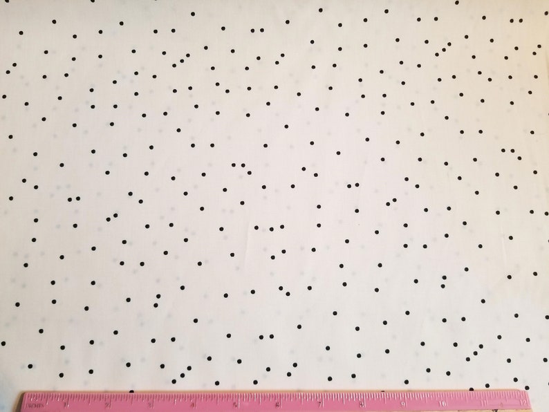 Black and White Dots Fabric Speckled Fabric Spots Fabric | Etsy