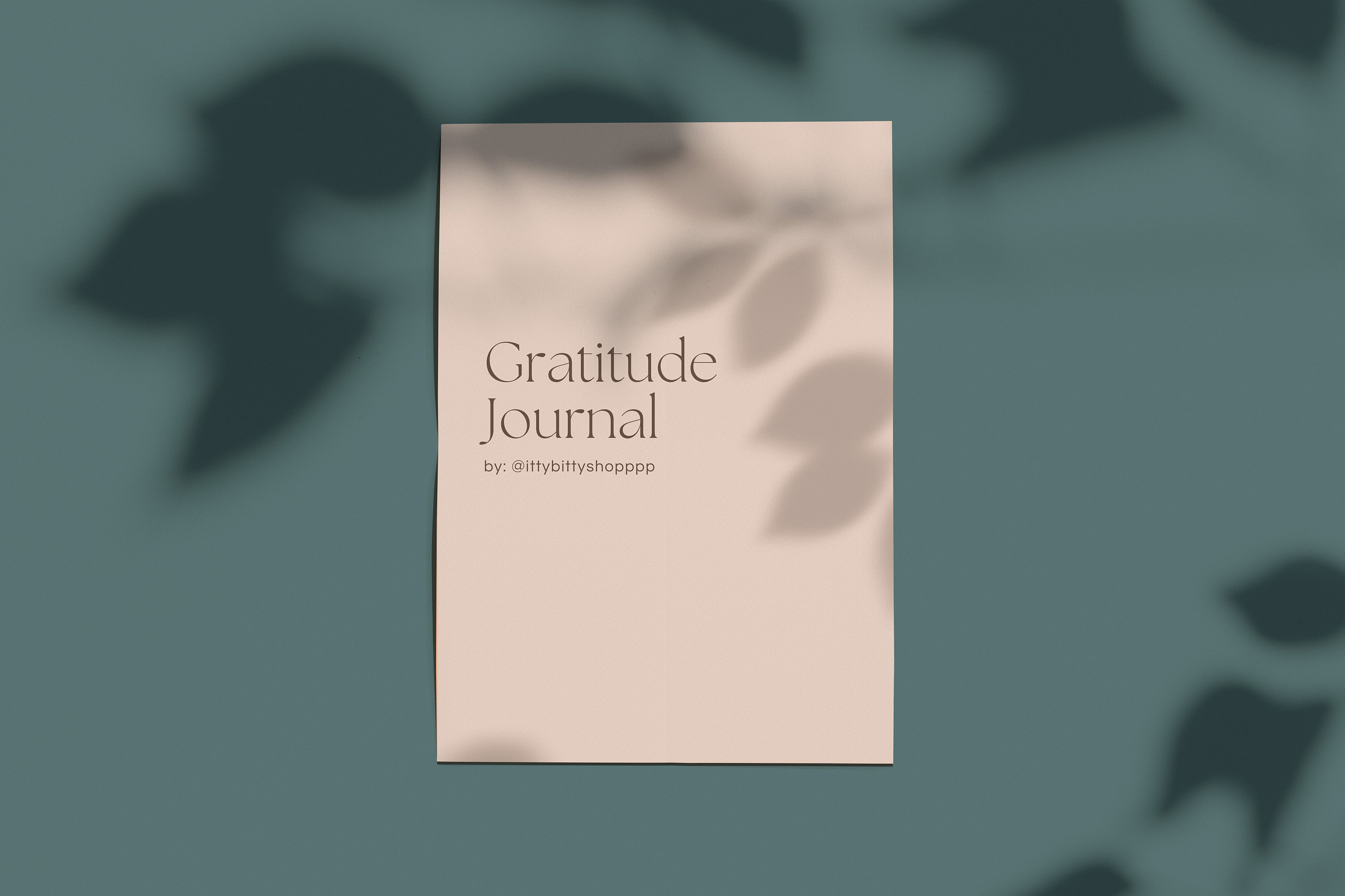 Diario de gratitud digital / Diario de salud mental imprimible / Diario de atención plena digital / Diario de gratitud imprimible con descarga digital