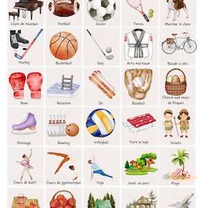 Calendrier des routines quotidiennes - Daily Routines (French)