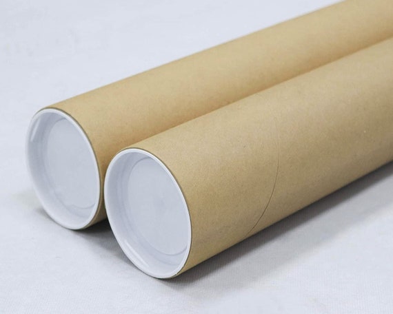 3 Inch X 24 Inch, Mailing Tubes With Caps 2 Pack 